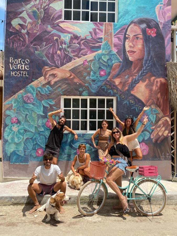 Barco Verde Hostel Ilha Holbox Exterior foto
