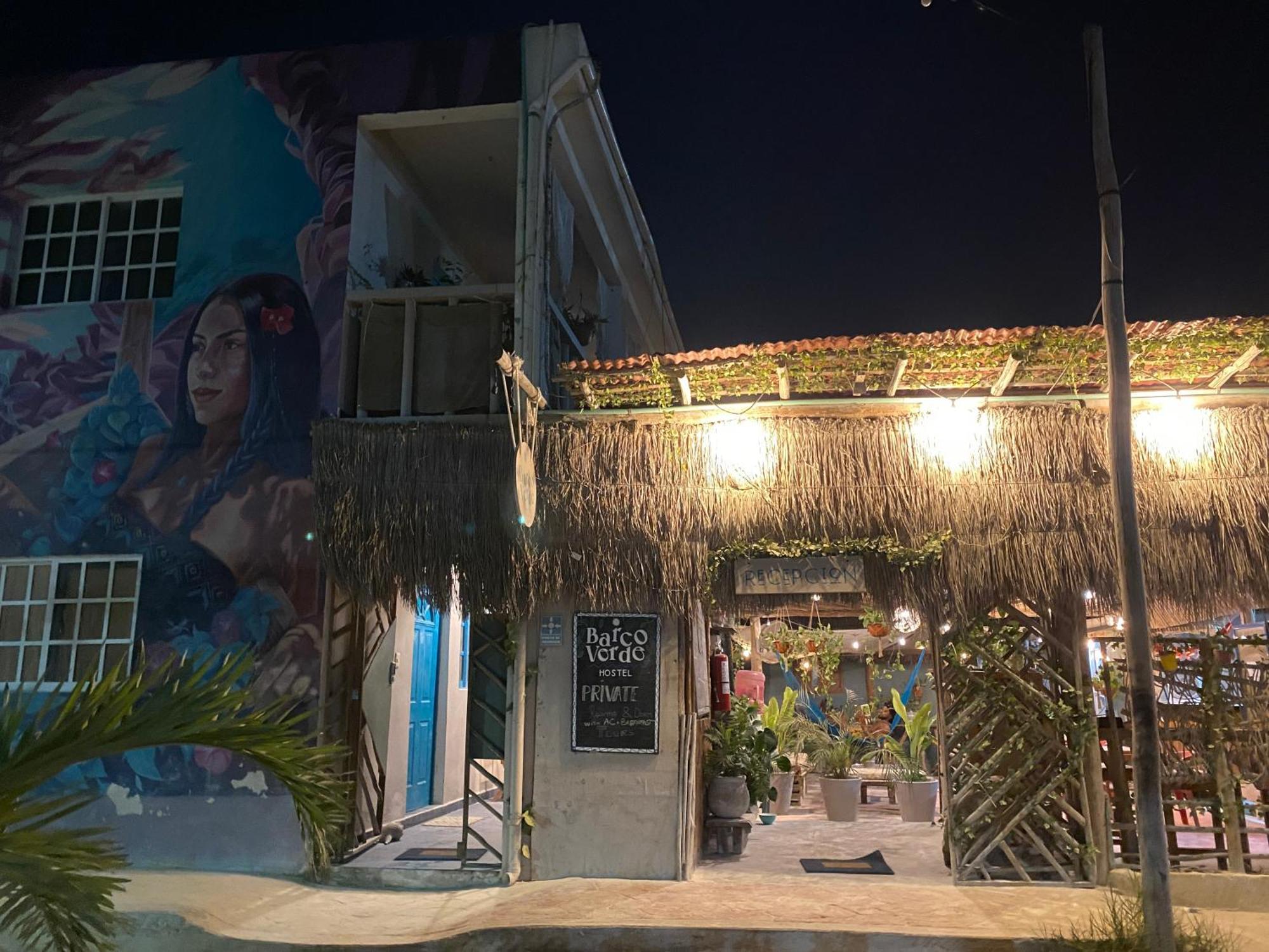 Barco Verde Hostel Ilha Holbox Exterior foto